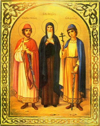 invenzione delle reliquie di san Teodoro di Smolensk e dei suoi figli - immagine