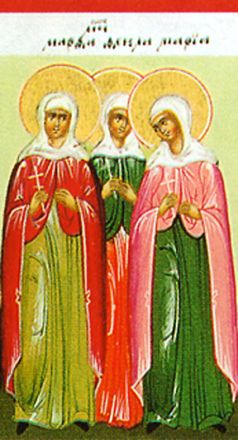 Sante Tecla, Mariamne, Marta, Maria ed Ennatha, le cinque vergini canoniche - immagine