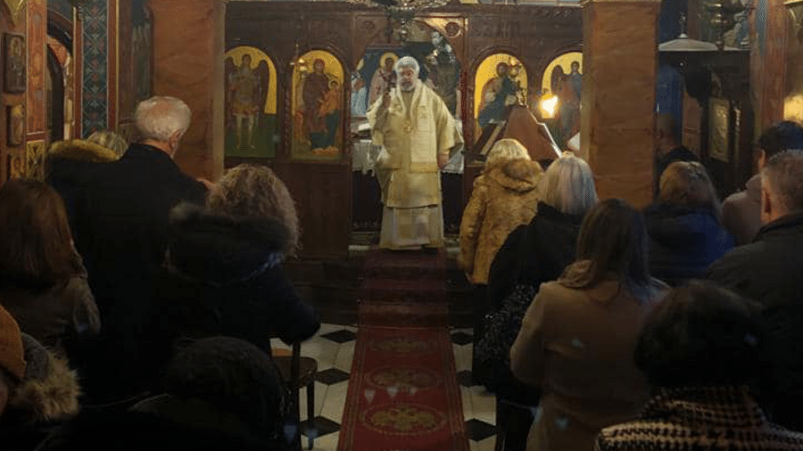 Αρχιερατική Θεία Λειτουργία στον Ιερό Ελληνορθόδοξο Ναό του Αγίου Νικολάου και Ευαγγελισμού της Θεοτόκου Γένοβας