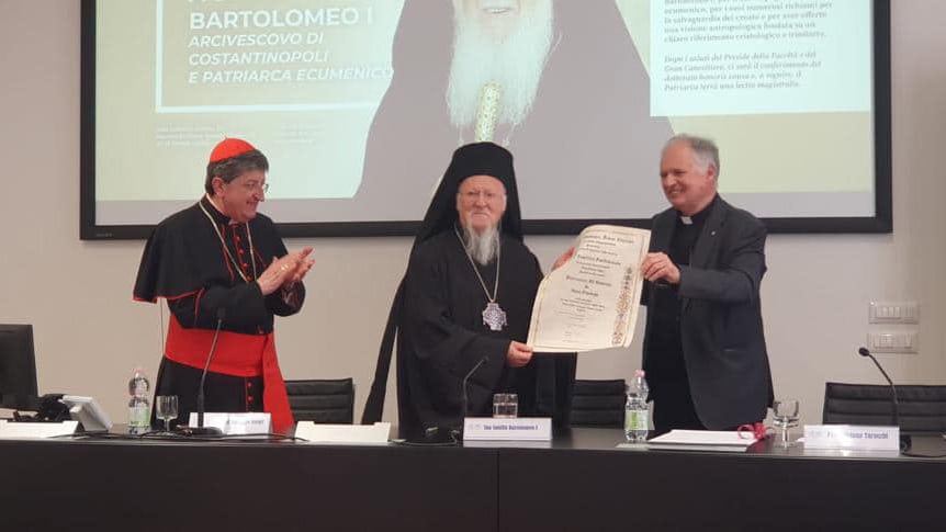 Cerimonia di conferimento di Dottorato a Sua Santità il Patriarca Ecumenico Bartolomeo I