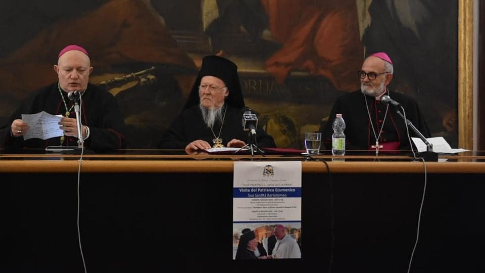 Comunicato stampa “Ecologia e Pace: un futuro secondo il disegno di Dio”: l’incontro con il Patriarca Ecumenico di Costantinopoli, Sua Santità Bartolomeo