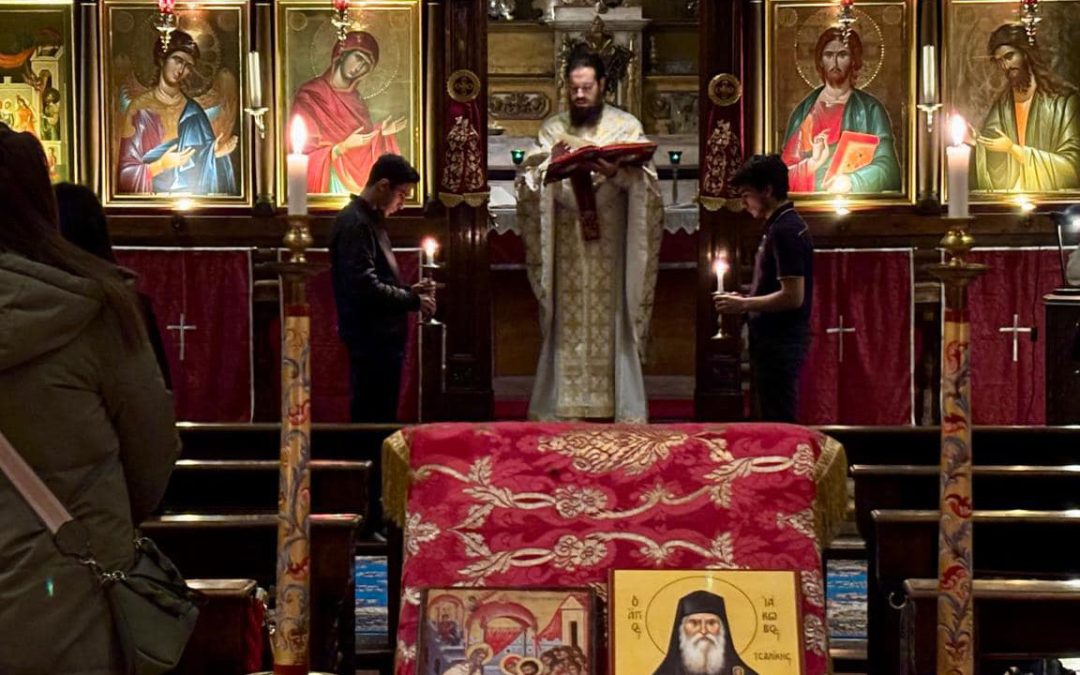 Divina Liturgia serale a Milano in occasione della festa Marianna dell’Ingresso della Theotokos nel Tempio