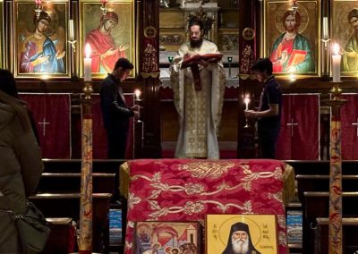 Divina Liturgia serale a Milano in occasione della festa Marianna dell’Ingresso della Theotokos nel Tempio