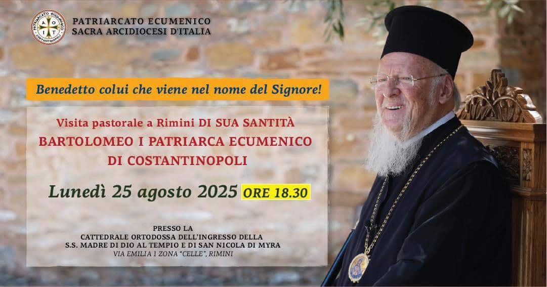 Visita pastorale del Patriarca Ecumenico a Rimini