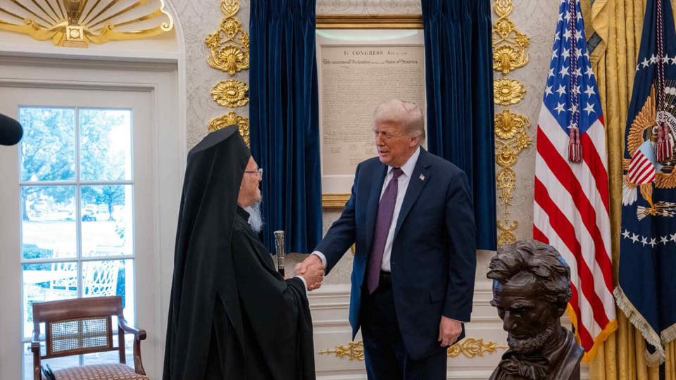 Sua Santità il Patriarca Ecumenico ha incontrato il Presidente degli USA Donald J. Trump