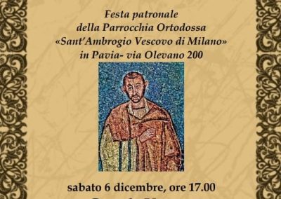 Festa patronale della parrocchia di Pavia