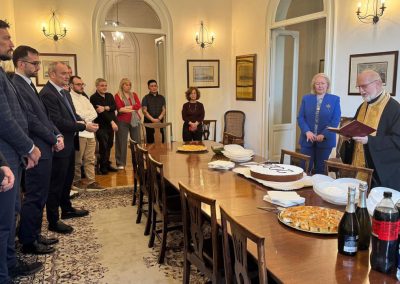 Τaglio della torta di San Basilio presso l’Ambasciata di Grecia a Roma