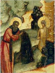 San Zosima che seppellì santa Maria Egiziaca - immagine
