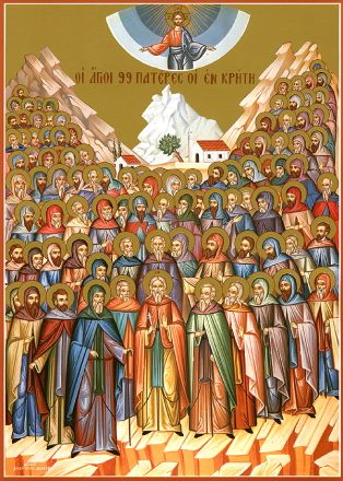 San Giovanni l’Eremita e i novantotto Padri teofori che praticarono l’ascesi a Creta - immagine