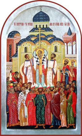 Universale Esaltazione della preziosa e vivificante Croce. Dormizione di San Giovanni Crisostomo - immagine