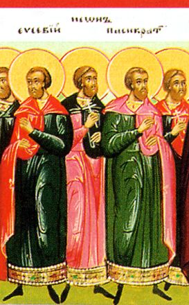 Santi Danavo, Demetrio, Eusebio, Leonzio, Longino, Nestabo, Neone e compagni, martiri - immagine