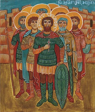 Gobron e 133 soldati in Georgia mm. Gennadio b di Vatopedi. - immagine