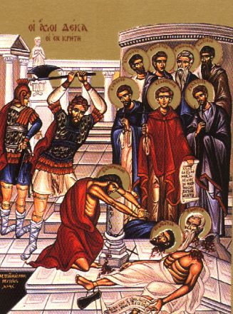 Dieci santi martiri che patirono a Creta - immagine